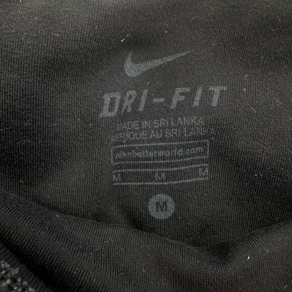 Nike Black Grey Dri Fit Legendary Ribbed Training Legging Womens Medium Mid Rise - Picture 4 of 13